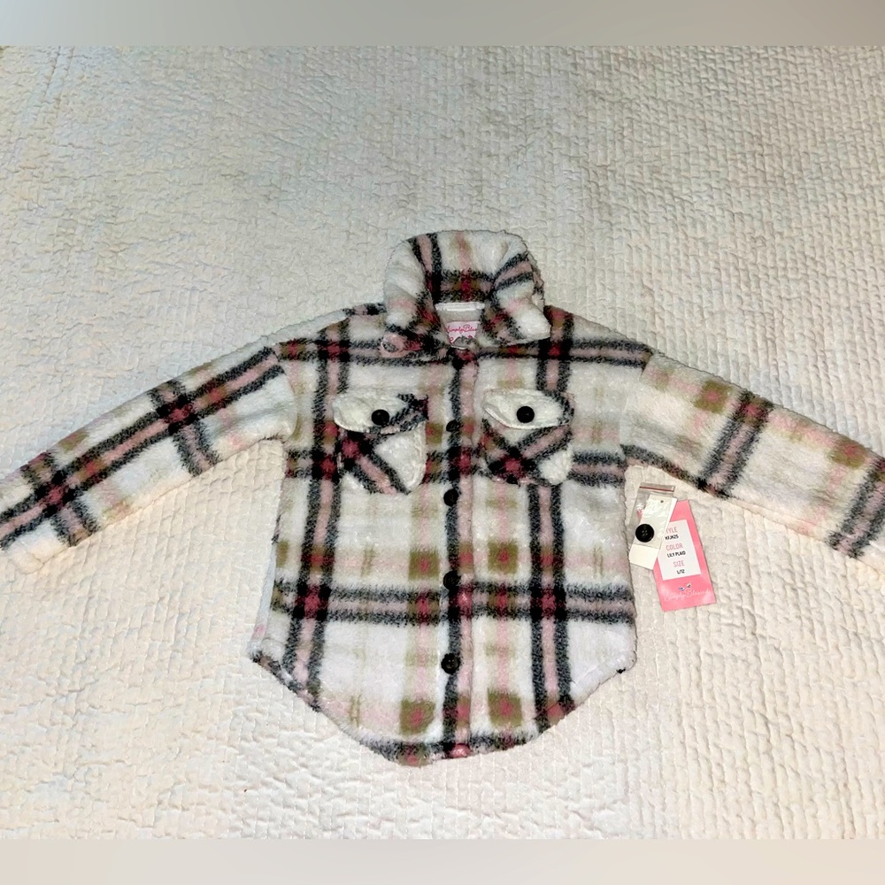 Girls button up fleece jacket